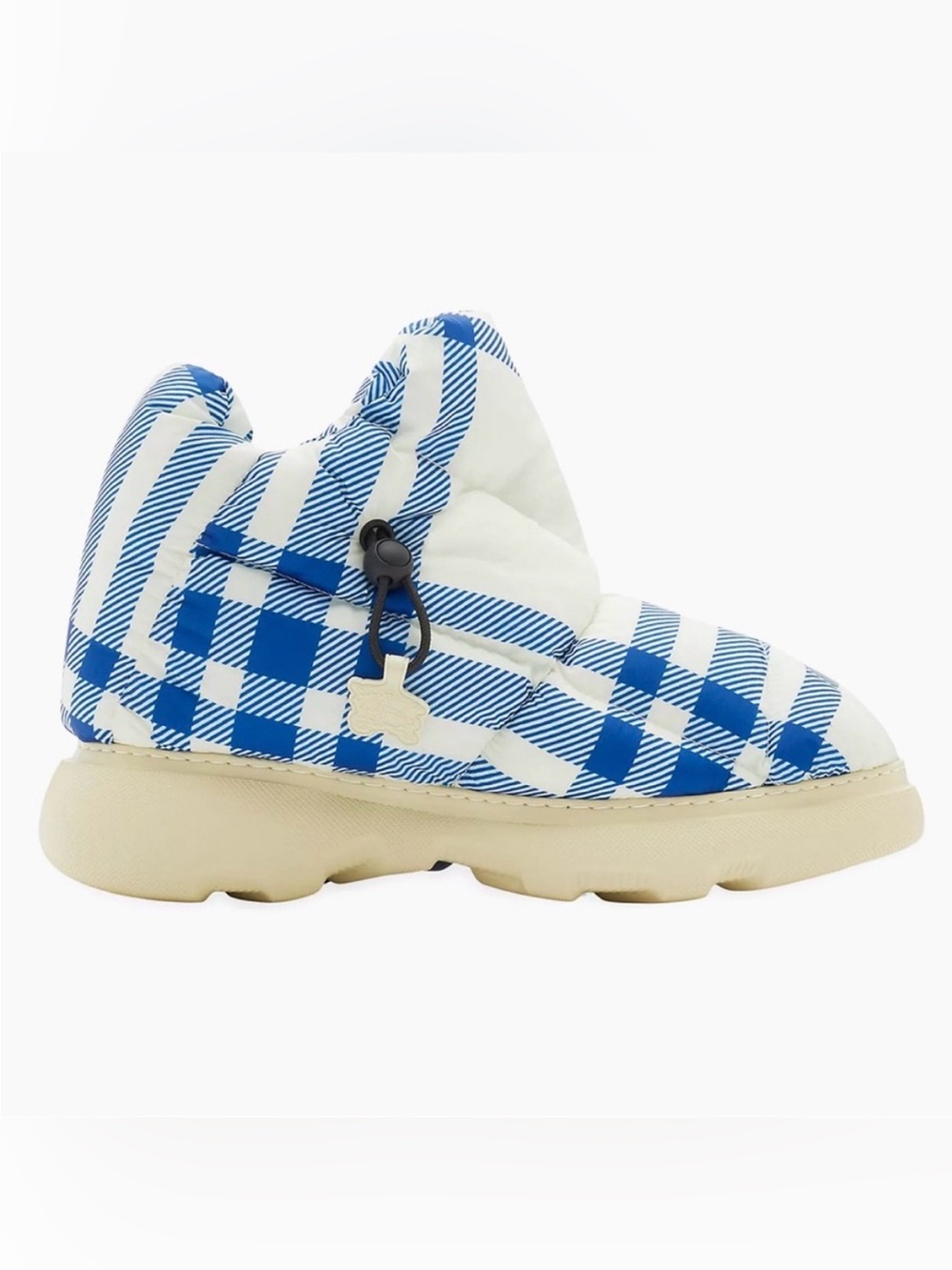 Burberry Check Pillow Boots Blue White Men’s Size EU 43.5/US 10.5